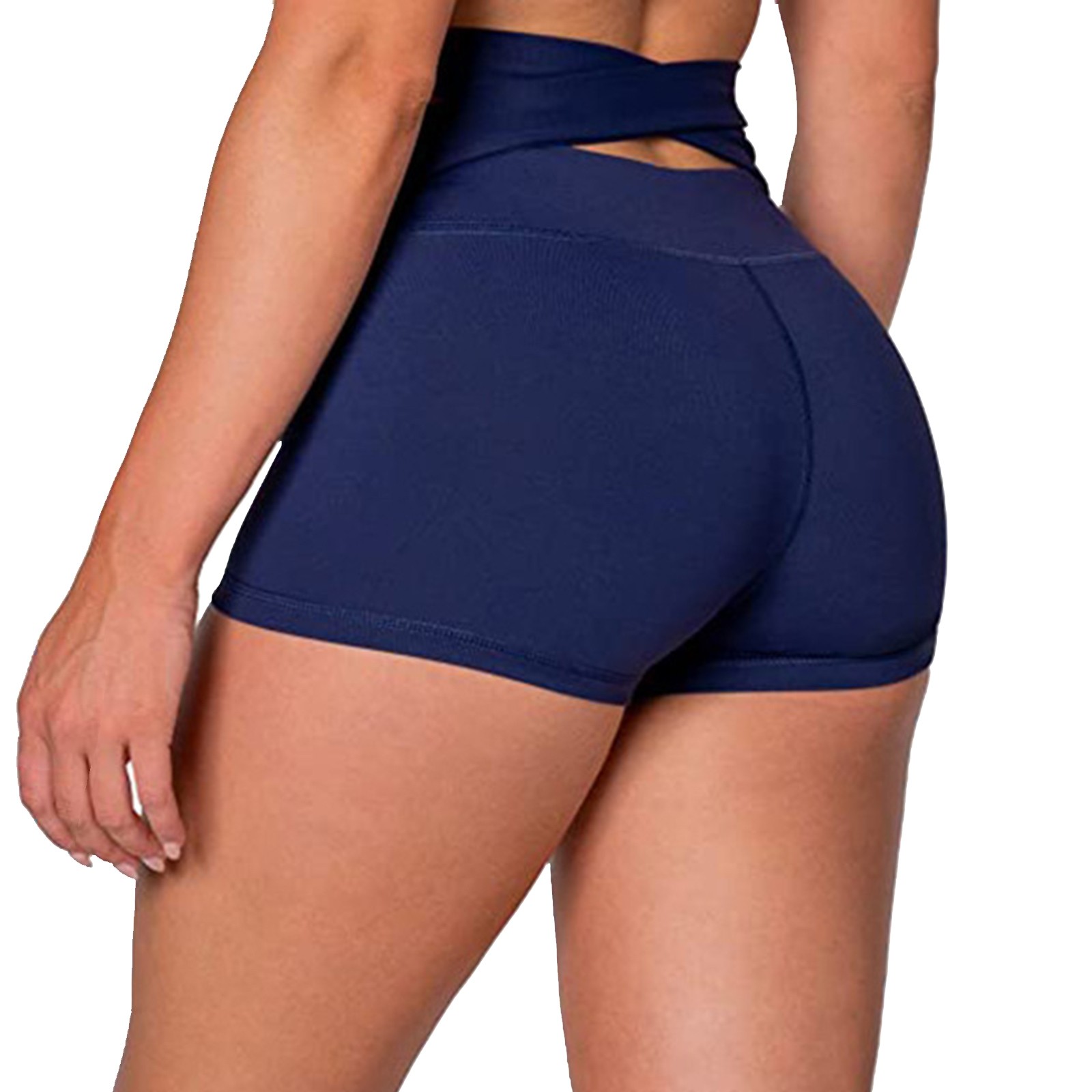 thumbnail image 5 of Pantalones ajustados de yoga de cintura alta para mujer: leggings elásticos de color liso para uso informal/diario/deportivo. Tallas asiáticas., 5 of 8